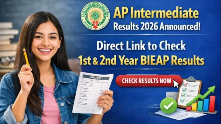 AP Intermediate Results 2026 Announced: Direct Link to Check 1st & 2nd Year BIEAP Results