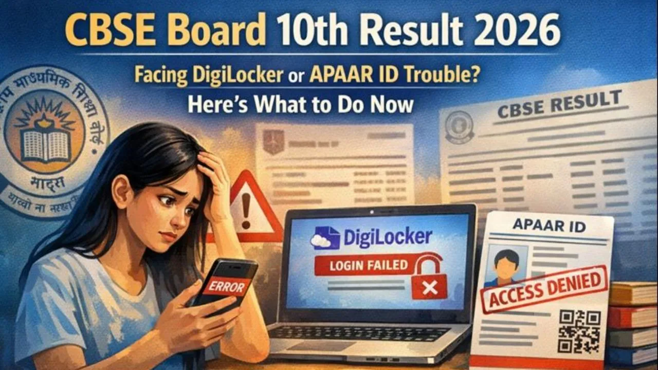 CBSE Board 10th Result 2026: Facing DigiLocker or APAAR ID Trouble? Here’s What to Do Now