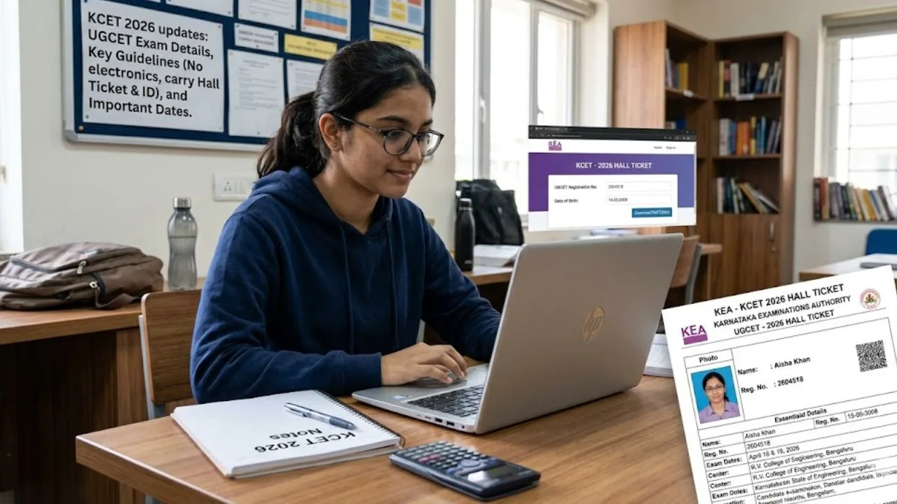 KCET 2026 Hall Ticket Released: Check UGCET Exam Updates, Steps & Key Guidelines