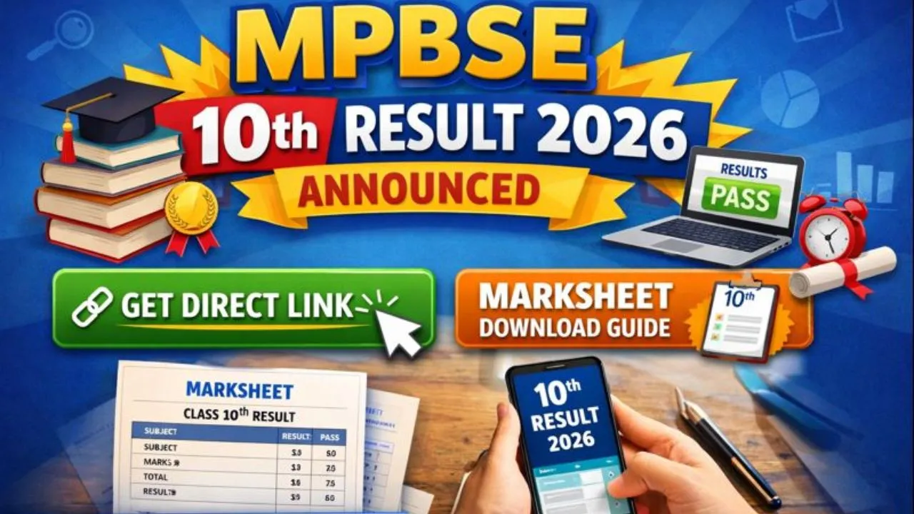 MPBSE 10th Result 2026 Announced – Get Direct Link, Marksheet Download Guide