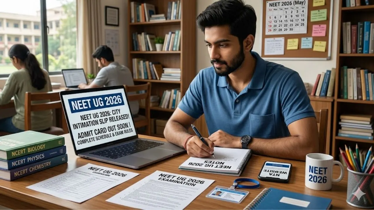NEET UG 2026 Latest News: City Intimation Slip Out, Admit Card Coming Next – Complete Schedule & Rules Inside