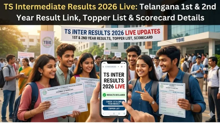 TS Intermediate Results 2026 Live: Telangana 1st & 2nd Year Result Link, Topper List & Scorecard Details